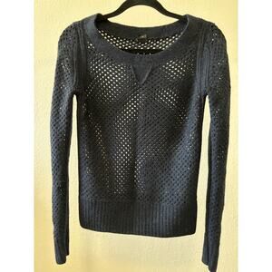 Club Monaco Open Knit Pullover Sweater Alpaca Wool Blend